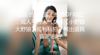 露脸才是王道！推特OF网红，成人平台人气女模【小野貓大野狼】福利私拍，露出道具紫薇啪啪