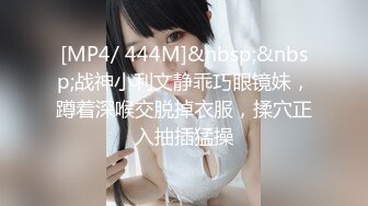 [MP4/ 444M]&nbsp;&nbsp;战神小利文静乖巧眼镜妹，蹲着深喉交脱掉衣服，揉穴正入抽插猛操